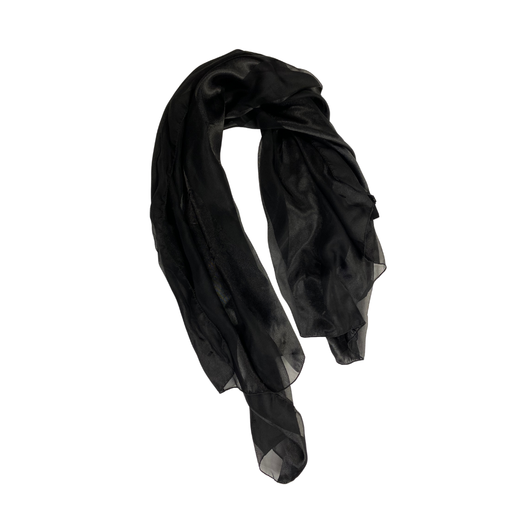 SOLID-COLOR SATIN SCARF